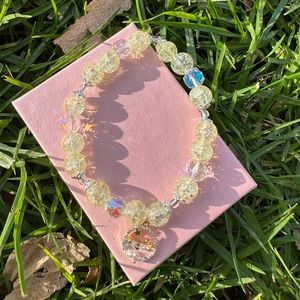 Beadedstretchy Bracelet made by me,gift for her,with gift box.